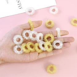 10pcs Finger Massage Sujok Ring Acupuncture Ring Health Care Body Hand Stress Reducer Massager Tool Stress Relief Fidget Toys