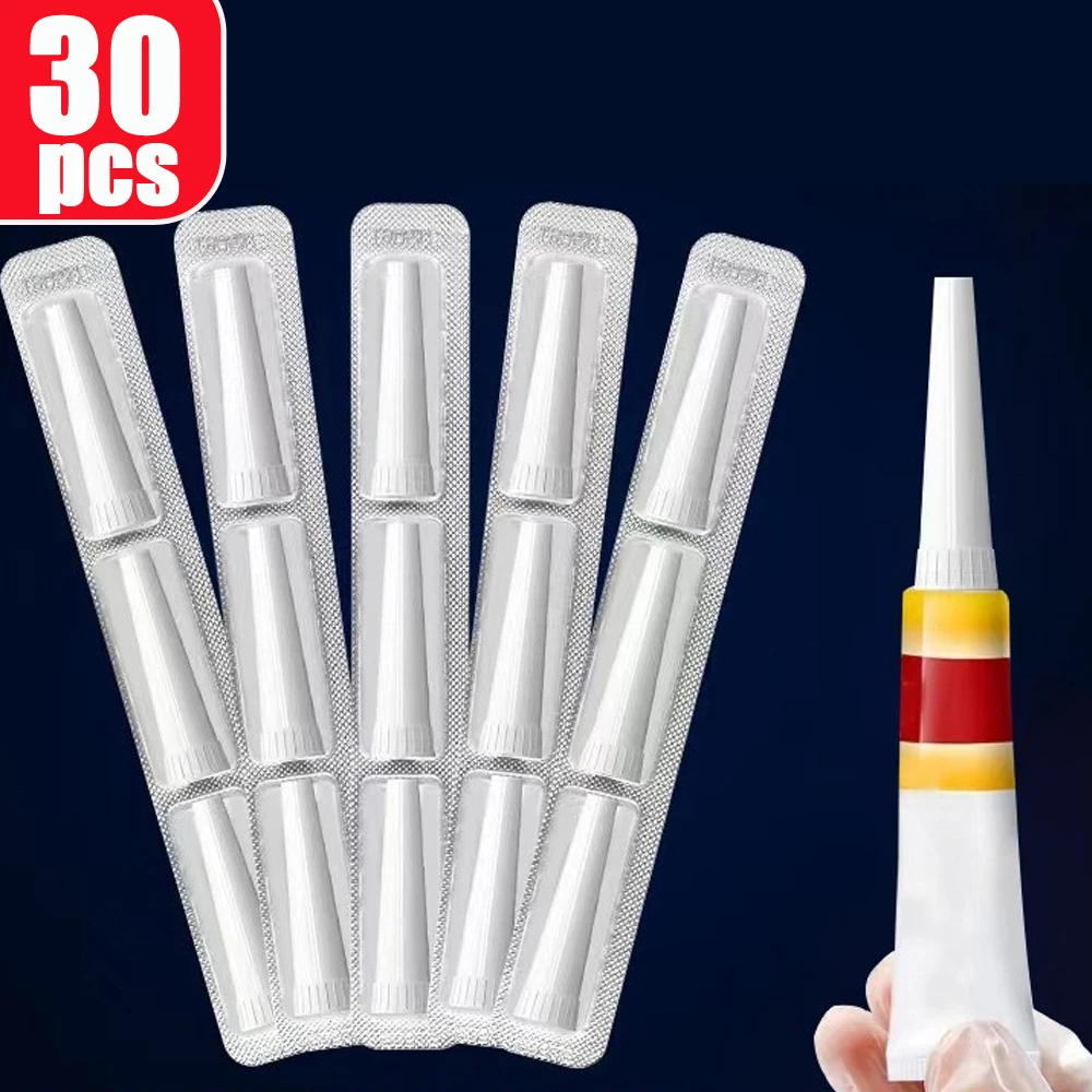 

30pcs Disposable Hemorrhoid Applicator Hemorrhoids Ointment Squeeze Drug Connection Housekeeper On Drug Plug Device Tube Head