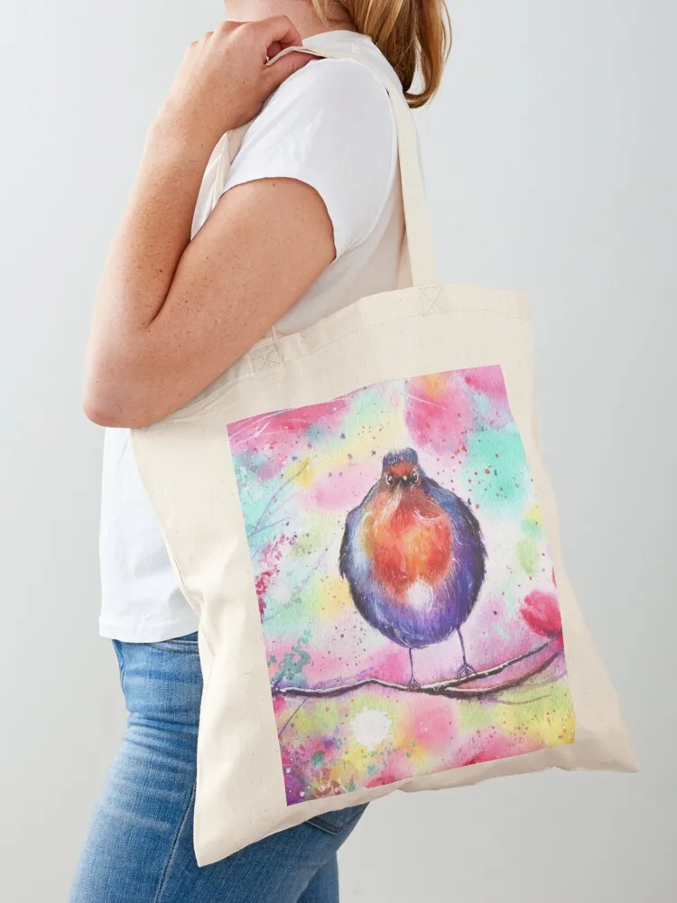 

Colorful bird Tote Bag university shopper bag canvas bags cute tote bag Women bags