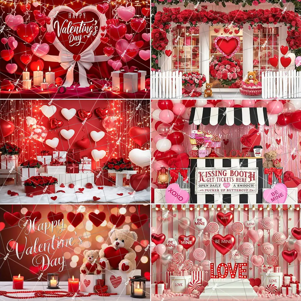 

Happy Valentines Day Banner Backdrop Party Decor for Romantic Love Wedding Valentine Decorations for Home Party Yard Supplies