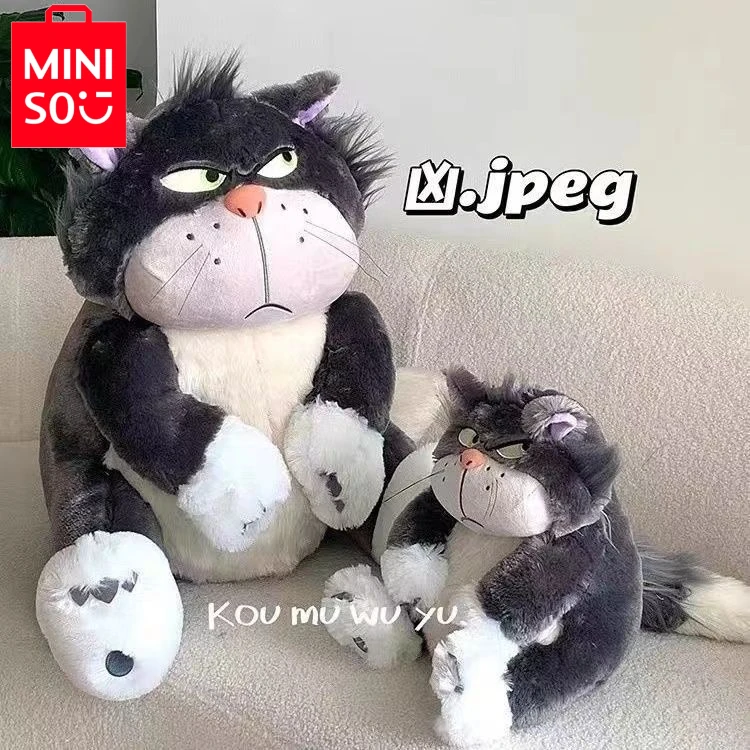 

MINISO 35/45 см новая милая кукла Lucifer The Cat, плюшевая игрушка, подушка, кукла-кошка, подарок на день рождения, плюшевая детская игрушка на день Святого Валентина