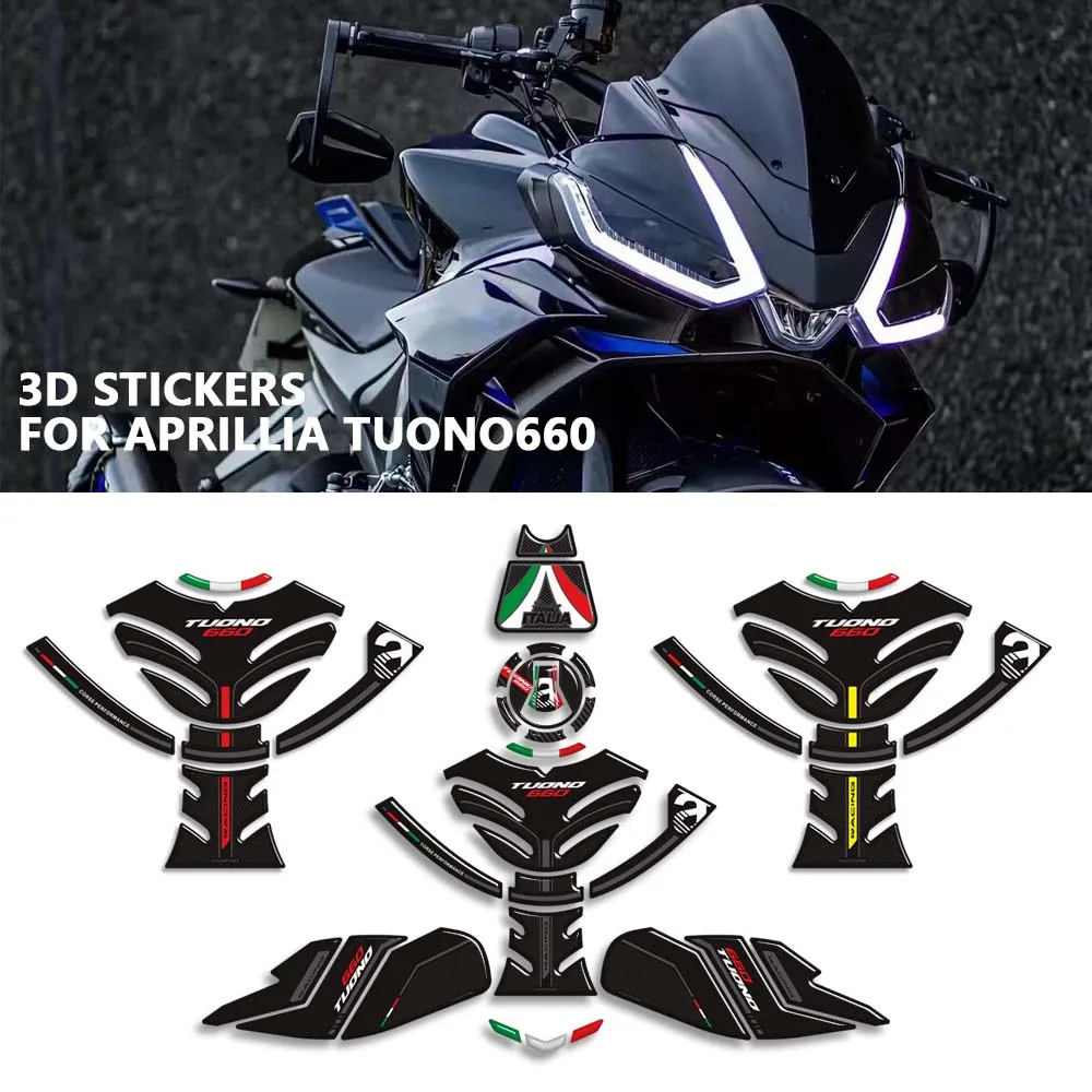 

Motorcycle For Aprilia TUONO660 Tank Pad TankPad Gas Fuel Oil Kit Knee Fender Stickers Decals TUONO 660 Factory Protector