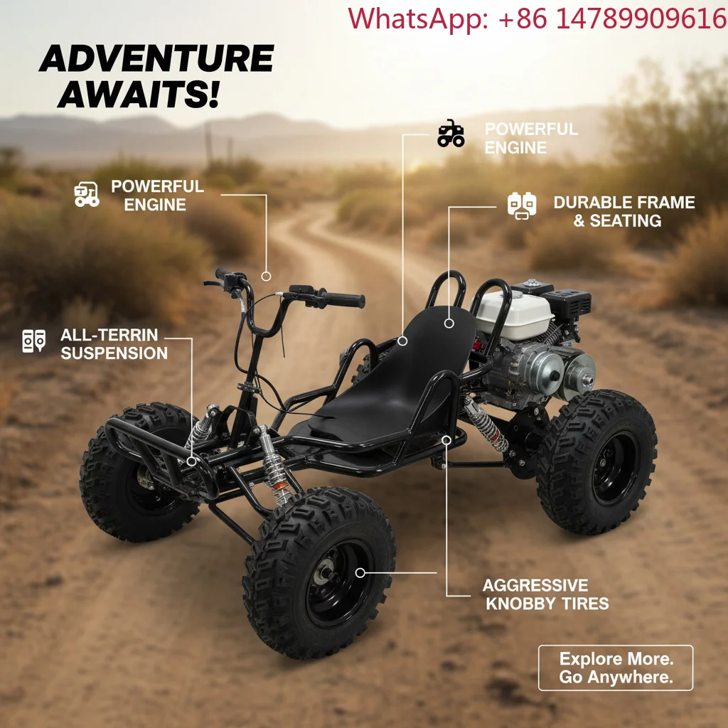 All-Terrain VehicleHigh Quality Gas 4 Stroke All-Terrain Vehicle With Powerful Engine For Versatile Outdoor ActivitiesOutdoor Ad
