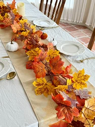 Simulation Maple Vine Garland simulation plant autumn decoration, thanksgiving Halloween wedding decorations
