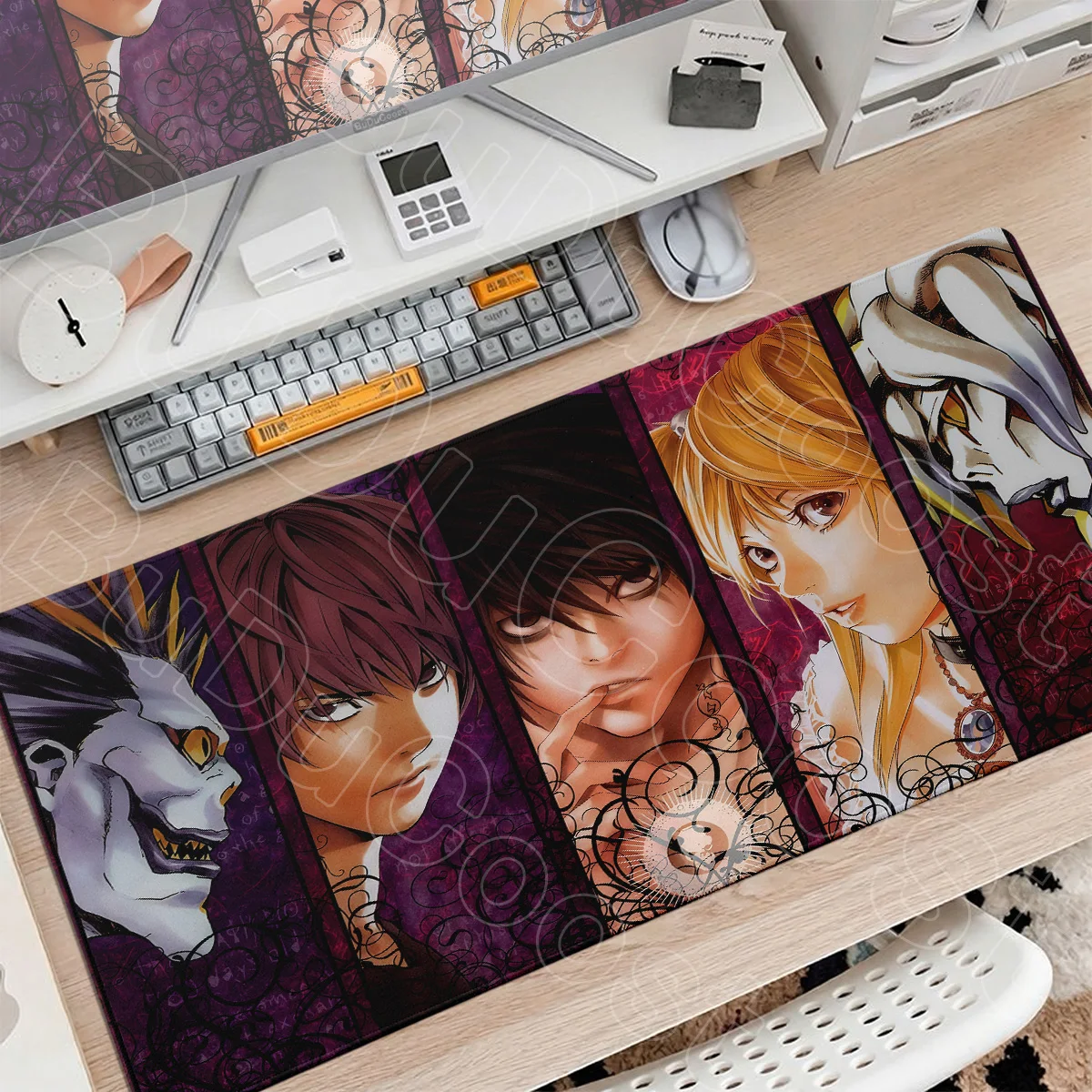 Death Note Anime Mouse Pad Computer Gamer Lock Edge Keyboard Cute Misa Amane Light Yagami Extended Deskmat PC Gaming Accessories