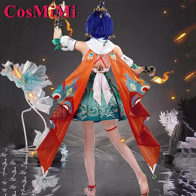 ชุดคอสเพลย์ Yunli จากเกม Honkai: Star Rail ของ CosMiMi ชุดแฟนซีสไตล์น่ารักหวานๆ แบบชาติพันธุ์ สำหรับงานคาร์นิวัล ปาร์ตี้ และการแสดงบทบาทสมมติ ไซส์ XS-XL