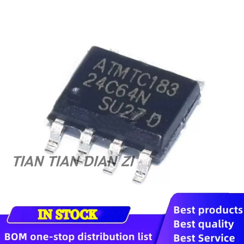 5pcs/lot AT24C64AN 24C64 AT24C64N SOP-8 ic chips in stock