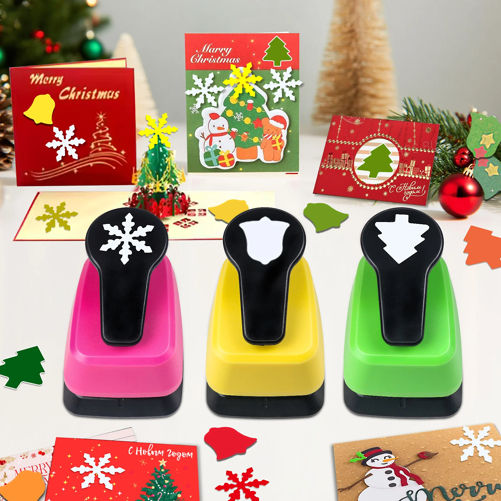 3'lü Kağıt Delgeç Kesici Takım - Art Craft Christmas Tree incelemesi ve fiyatı