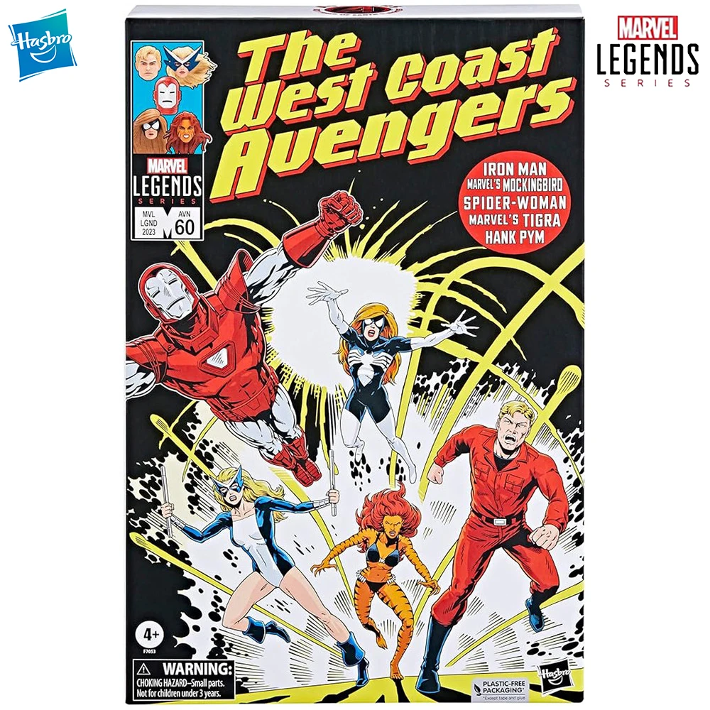 In-Stock Hasbro Marvel Legends Series The West Coast Avengers (Ironman, Tigra, Spider-Woman, Mockingbird, and Hank Pym) 5-Pack