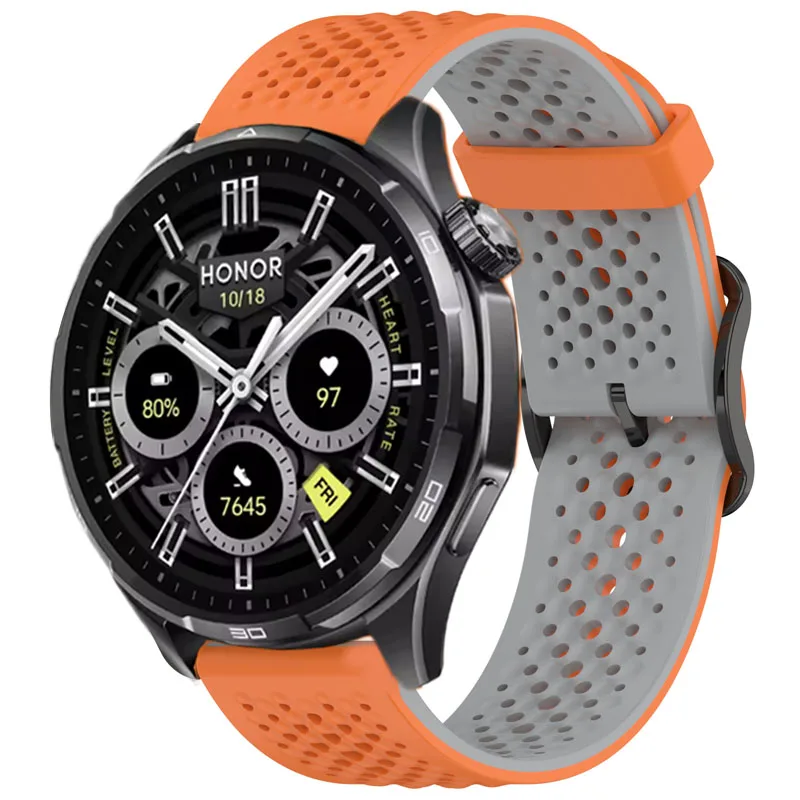 For HONOR Watch 6 Strap 22mm Silicone Replacement Wristband For HONOR Watch 5 Ultra Watchband For Honor GS Pro 3 Magic Watch 1 2