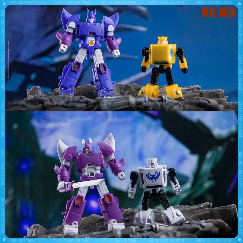 DR.WU Transformation DW-E34 Wasp/DW-E35S DW-E35 Wingman &DW-E34M/DW-E35M&DW-E34G Cyclonus Golden Goldbug Action Figure MINI