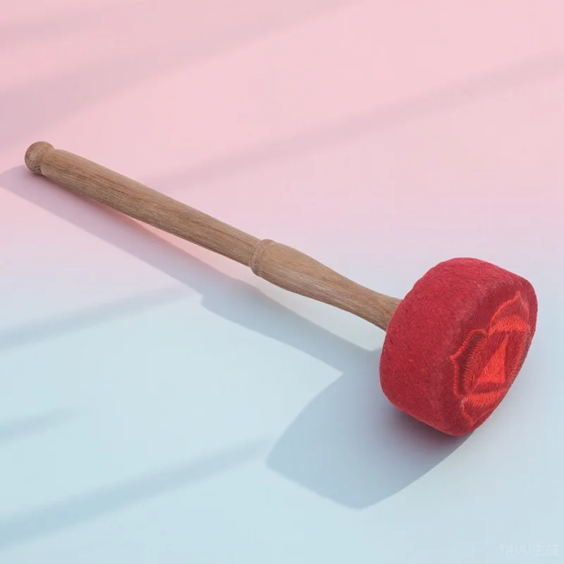 

Mallets Buddha Sound Bowl Knocking Stick Meditation Singing Component Red Wooden