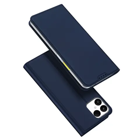 For Fairphone 6 Case DUX DUCIS Skin Pro Series Leather Stand Cover Card Holder - Blue