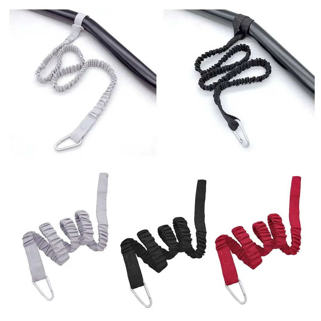 

Nylon Paddle Leash Coiled Elastic Rope Kayaking Accessory Boat Fishing Rod Holder Keeper for Canoe SUP Dinghy