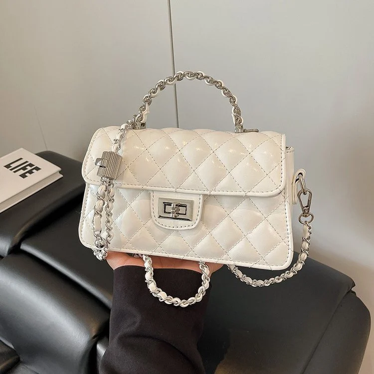 

High-quality Diamond Chain Bag Women's 2025 New Fashion Small Fragrant Style Versatile Niche Messenger Bag