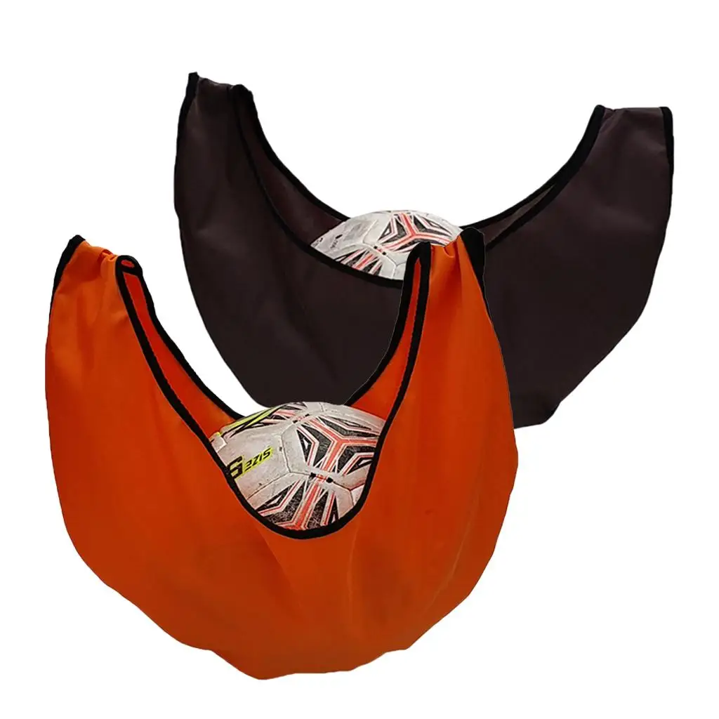 Bowling Ball Carrier Bag 2 Pack Microfiber Cleaner Towel Holder for Storage Protection Coffee Orange