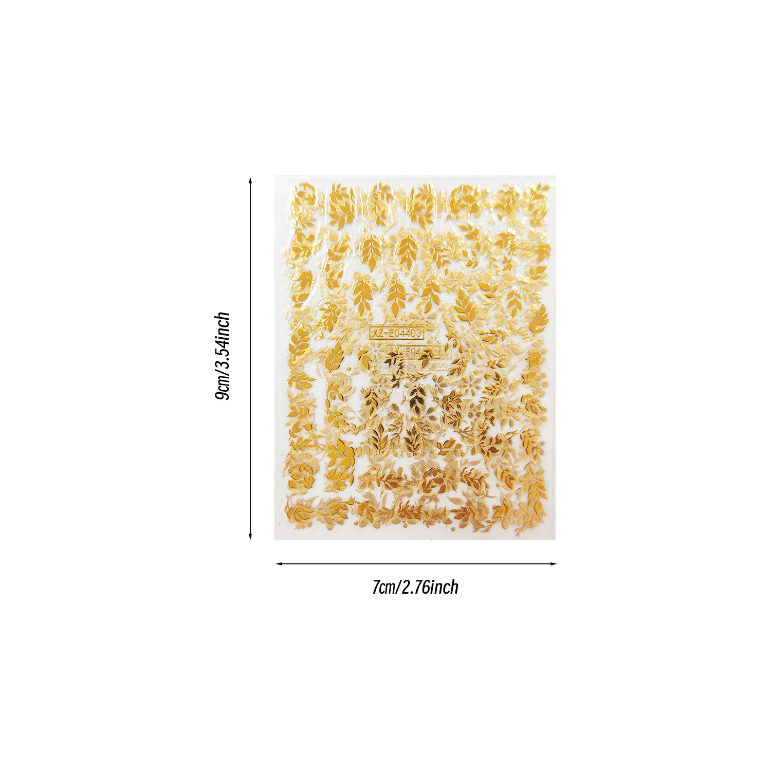6 Stück goldene Blumen-Nagelkunst-Sticker, 3D Metallic-Blatt-Blumen-Nagelaufkleber für DIY Frühling Sommer elegante tägliche Party-Maniküre-Accessoires – Detail 9