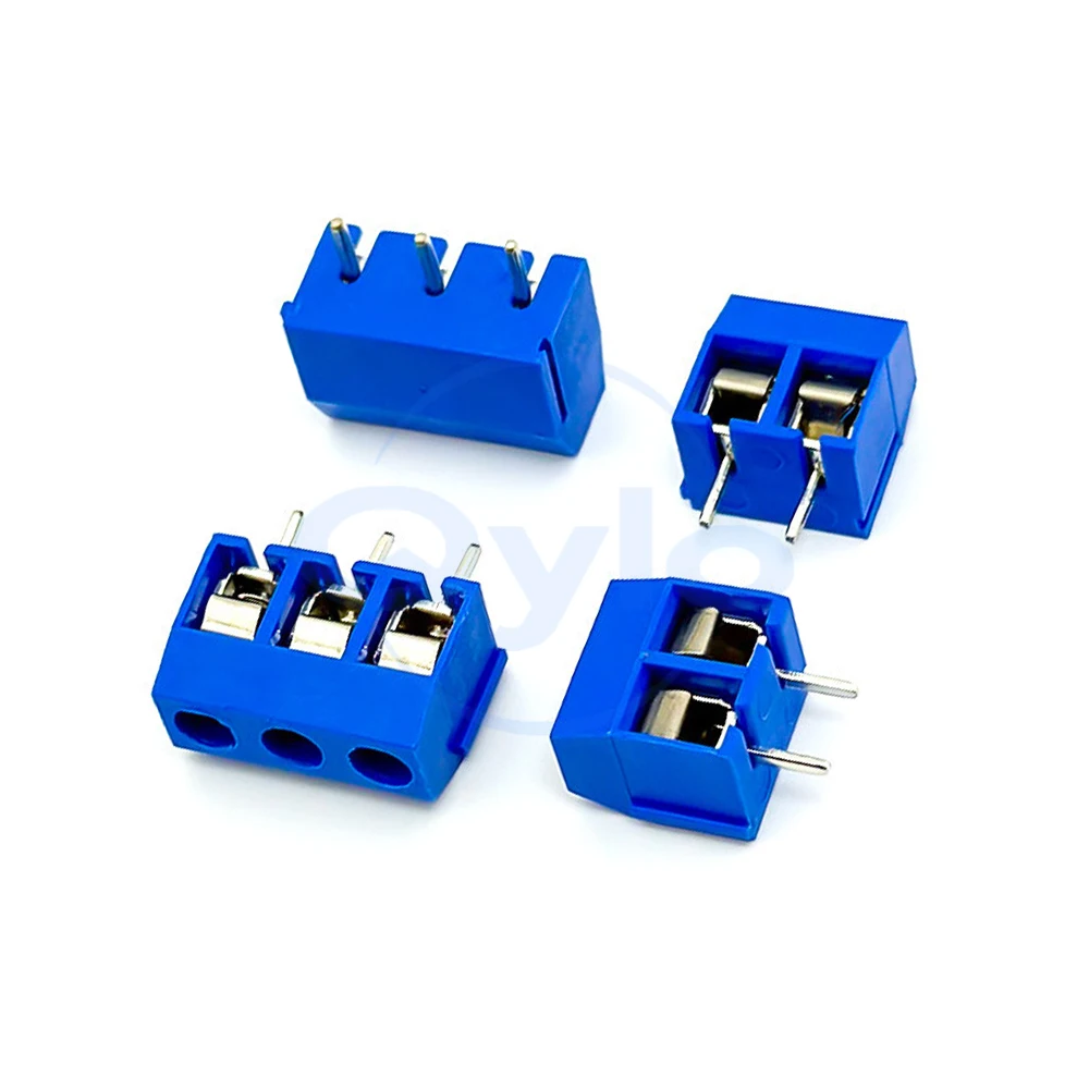 (1 pcs) KF 301 - 5.0MM Terminal Block PCB Terminal 2P 3P 4P Position Terminal Block, Stackable for High Current 301 5.0