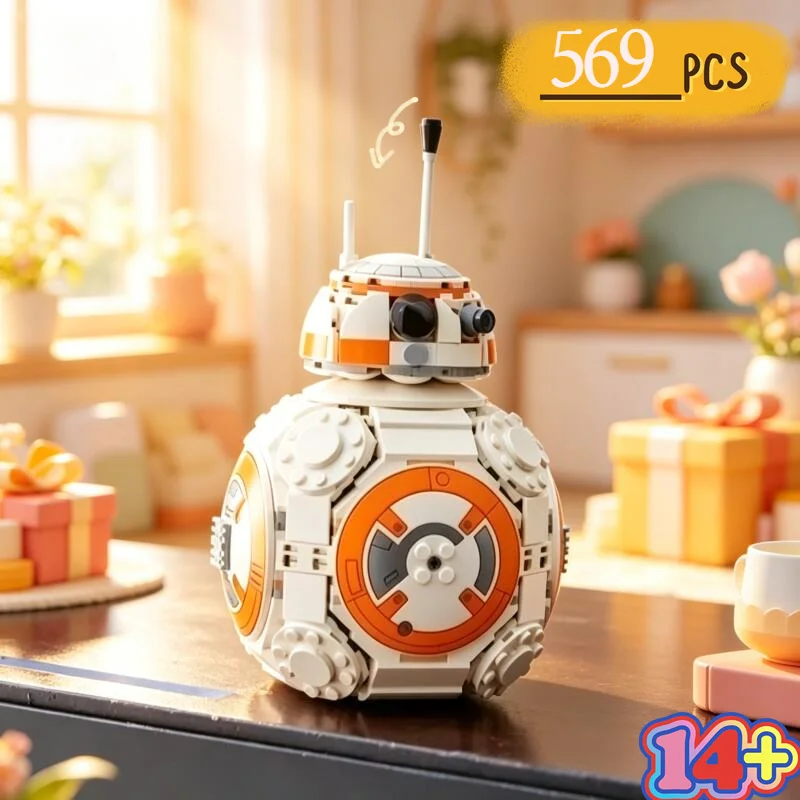 

New product 569pcs MOC Interstellar Conflict Series Building Blocks Set 75452 Mechanical Attendant Robot Toy Birthday Gift