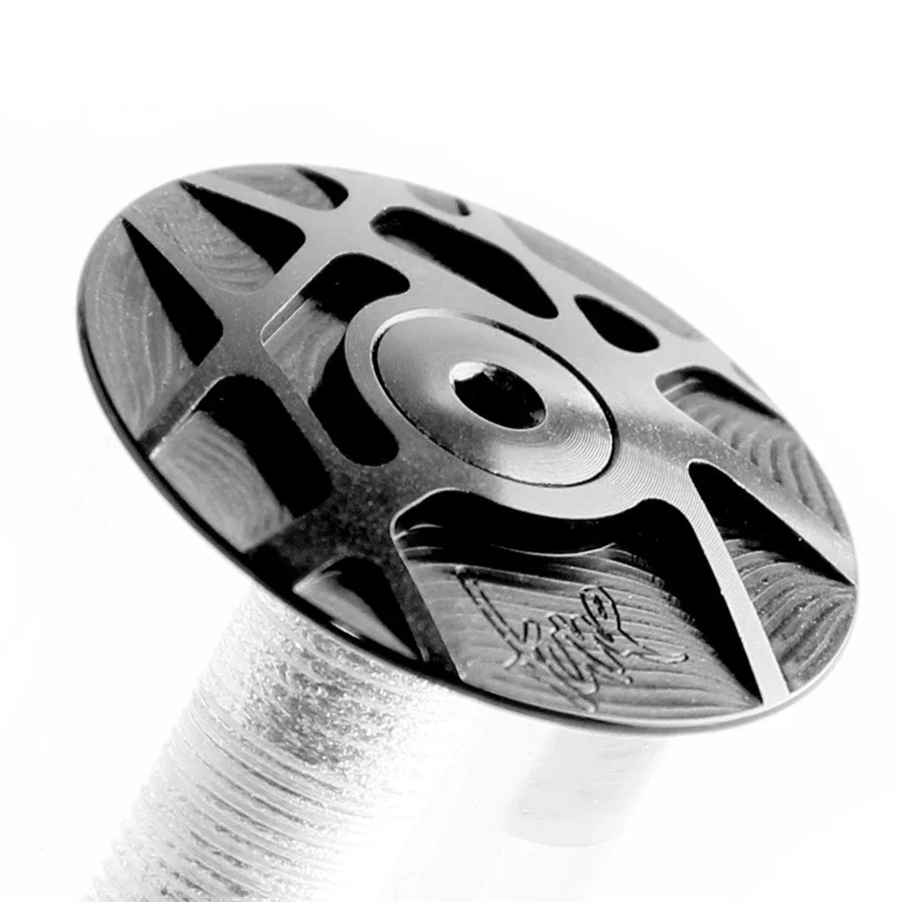 Tune Cap Aluminum 7075 Head-cap Headset Acessories Extra Light CNC Machined Top and Titanium Bolt Stem Cap Bicycle Part