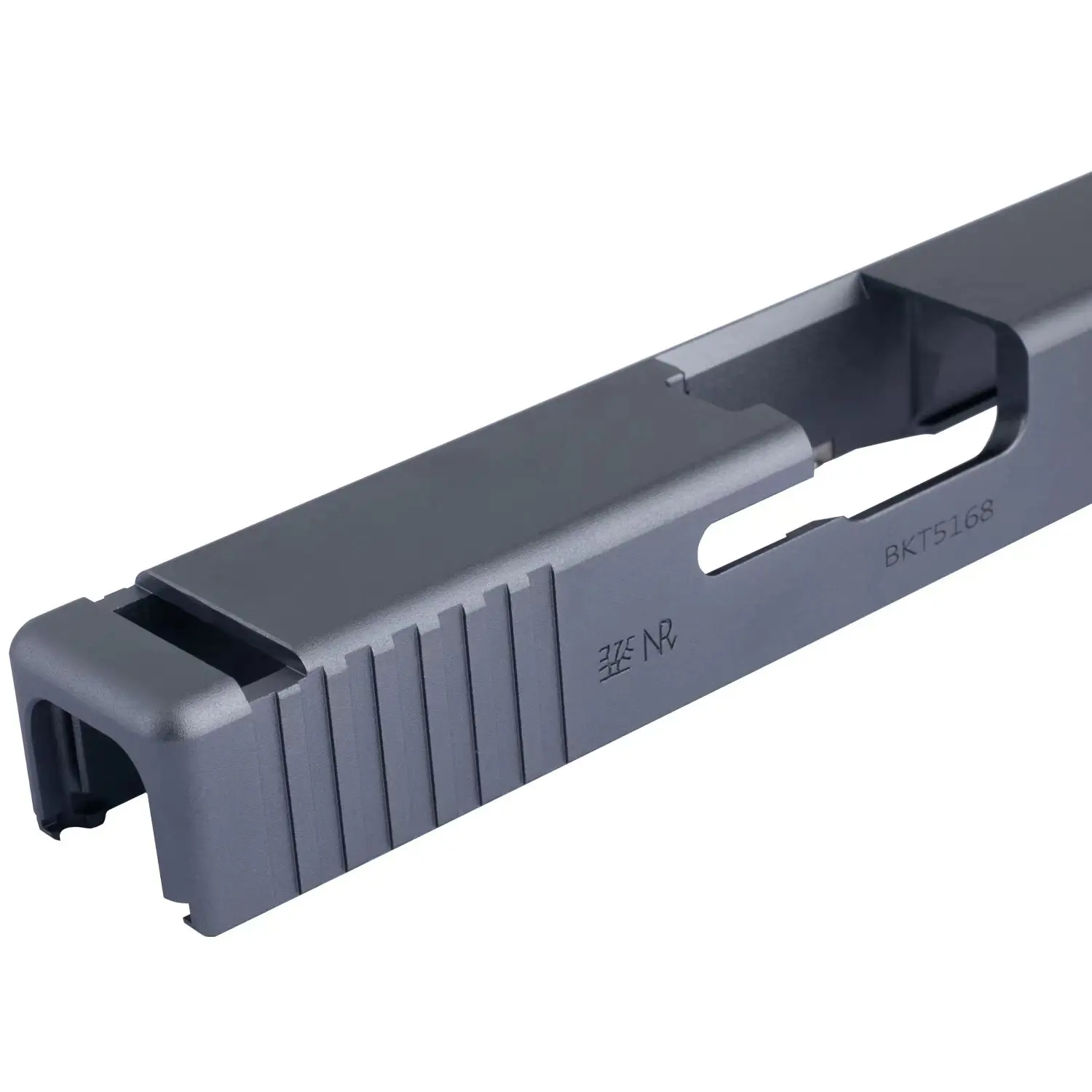 Glock G17 aluminum upper barrel, gray, black, outdoor sports equipment accessories