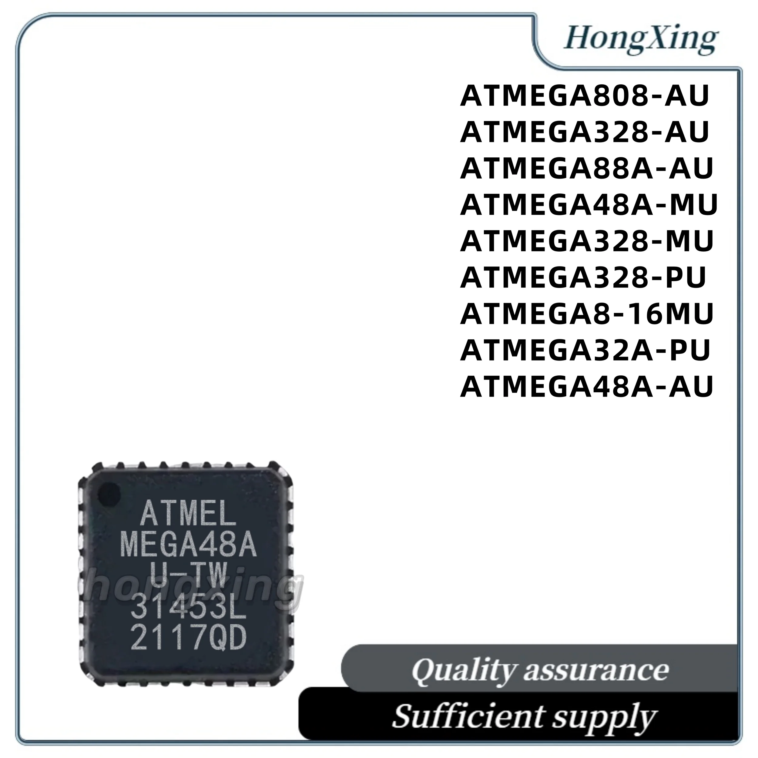 10pcs/   ATMEGA808-AU ATMEGA328-AU ATMEGA88A-AU ATMEGA48A-MU ATMEGA328-MU ATMEGA328-PU ATMEGA8-16MU ATMEGA32A-PU ATMEGA48A-AU