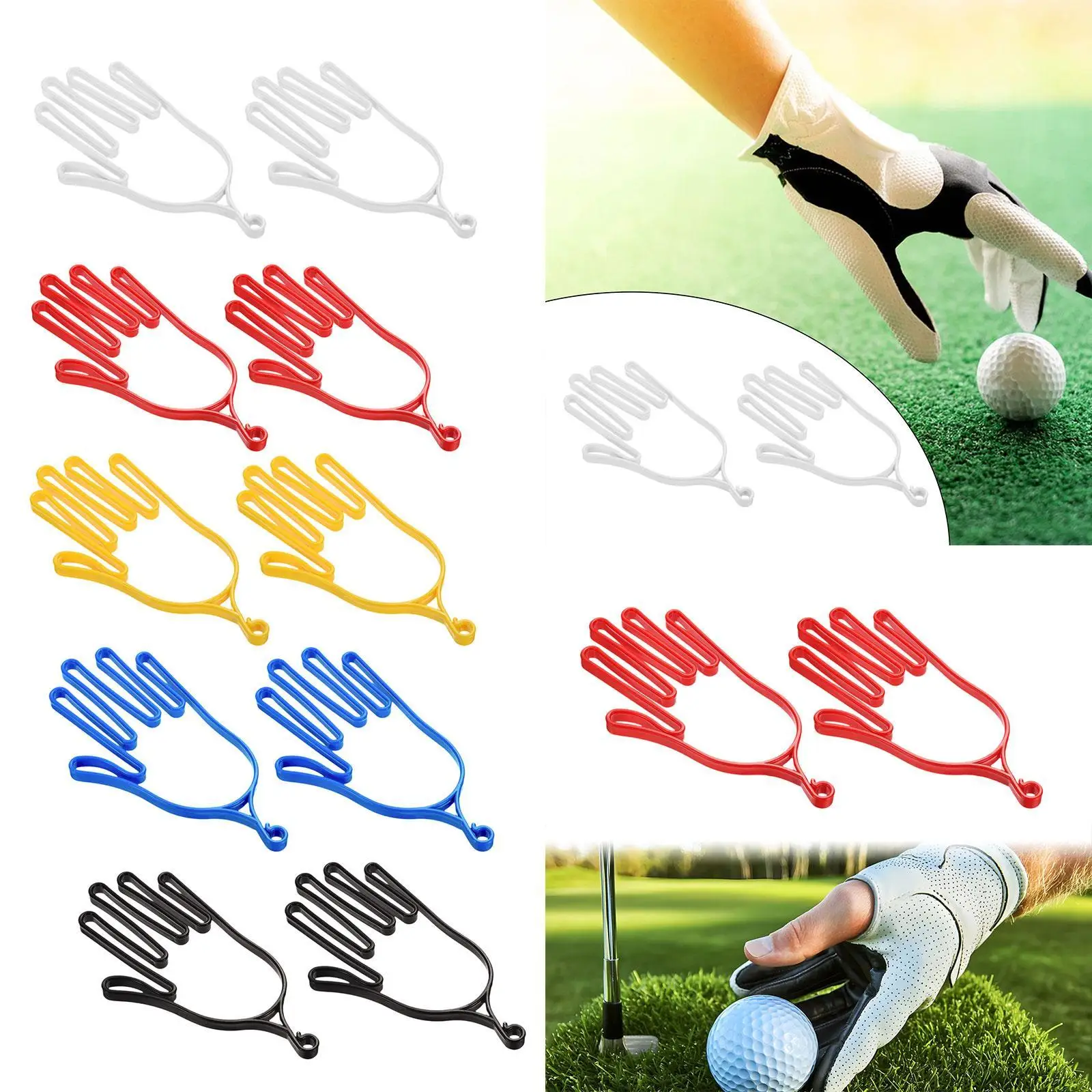 Golf Gloves Holder Maintenance Keeper Rack Stretcher Frame for Sports Gloves Support for Training and Practice