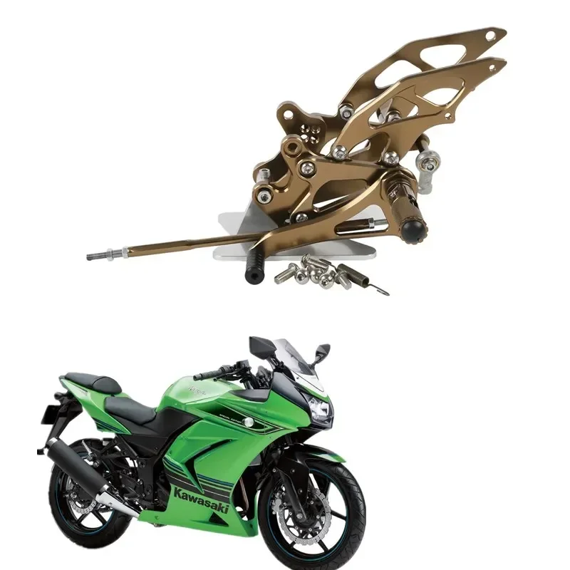 

For Kawasaki Ninja 250 EX250 2008-2012 2009 2010 2011 moto Parts Acsessories Front Foot Pegs Footrest Set