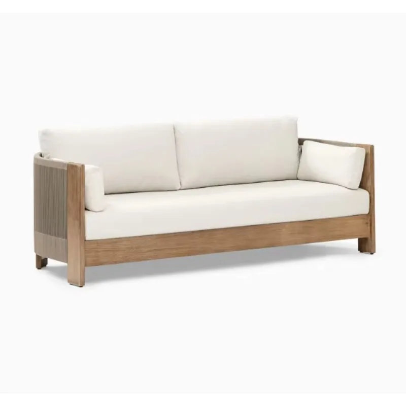Cristalino Lodge Solid Teak Wood Eco-Friendly Waterproof Tropical Outdoor Garden Sofa Set for Living Room Hotel Villa
