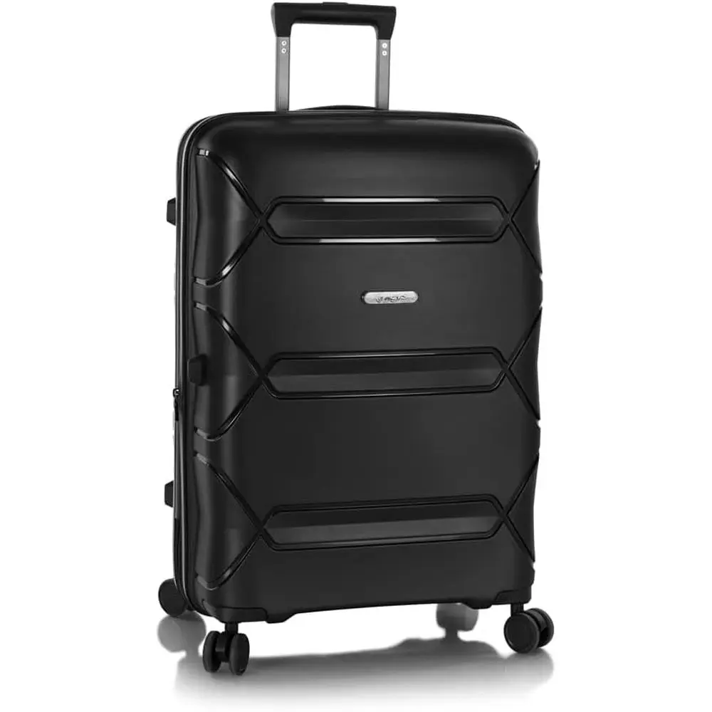 

Impact-Resistant Lightweight Luggage with TSA Lock, Spinner Wheels, and Expandable Feature, 26-Inch, Black, Medium Check-In
