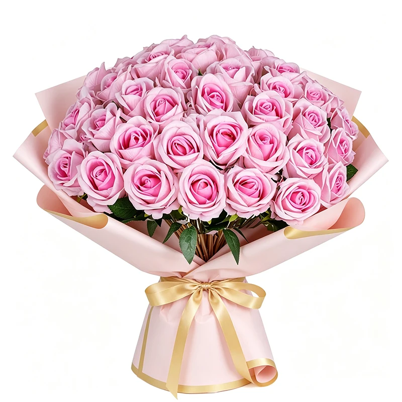 52 PCS Burgundy Roses Artificial Flowers Real Looking Fake Roses with Long Stems for DIY Wedding Bouquet Celebration Home Decor image 3