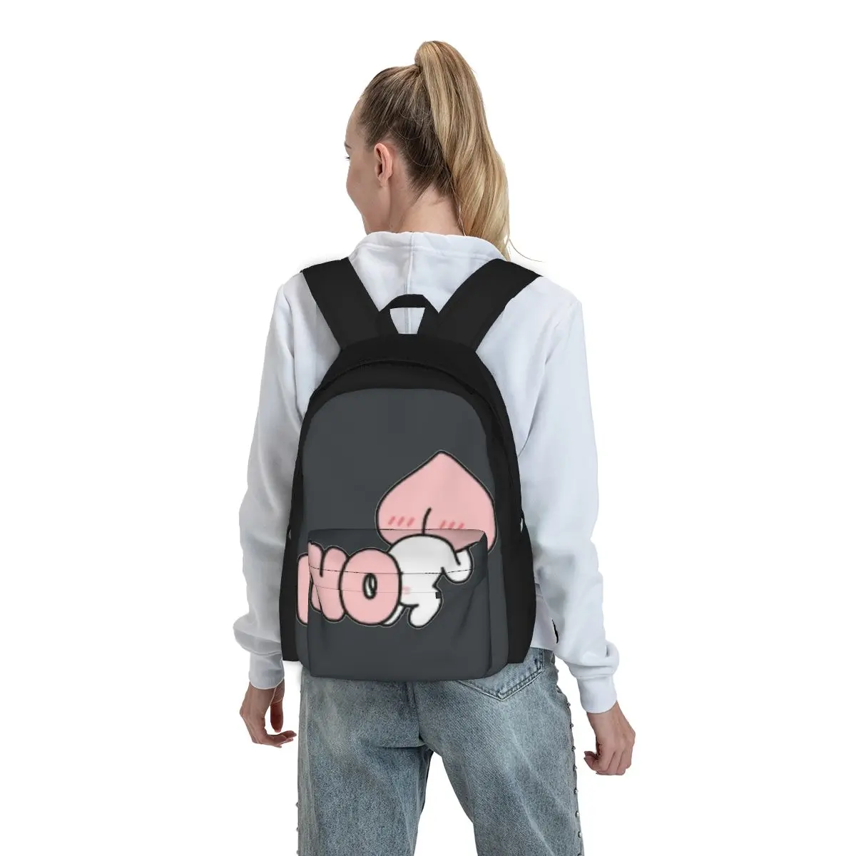 Mochilas Silly Baby Apeach para meninos e meninas, mochilas escolares para estudantes, mochila dos desenhos animados, bolsa de ombro para crianças, mochila para laptop