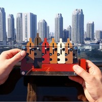 High Difficulty Level IQ Maze Puzzle Toy Waiter's Tray Labyrinth Wooden Brain Teaser For Adults And Children Juego De Ingenio