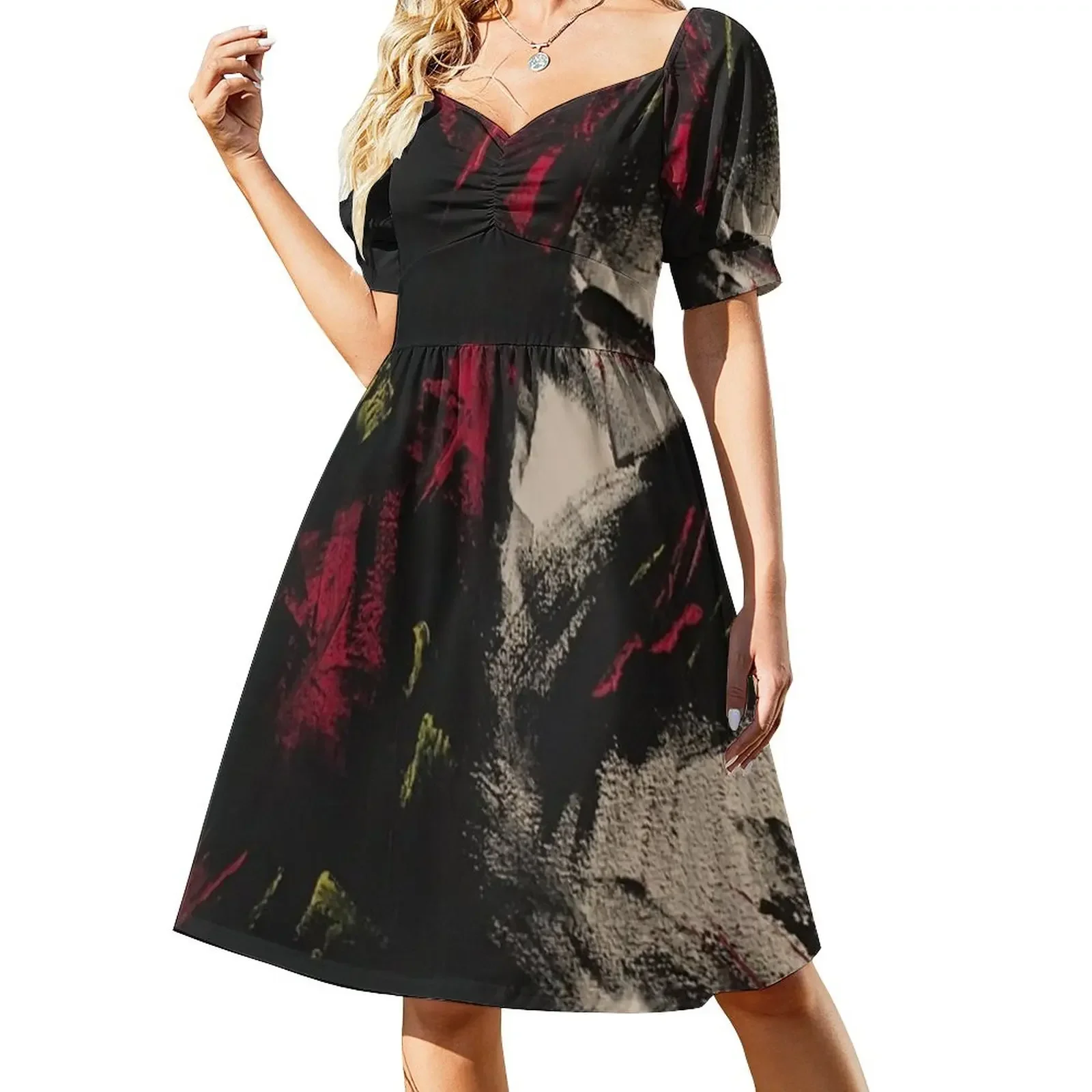 

Naughty sound, black design Short-Sleeved Dress Women's long dress luxury women's party dress evening prom womens