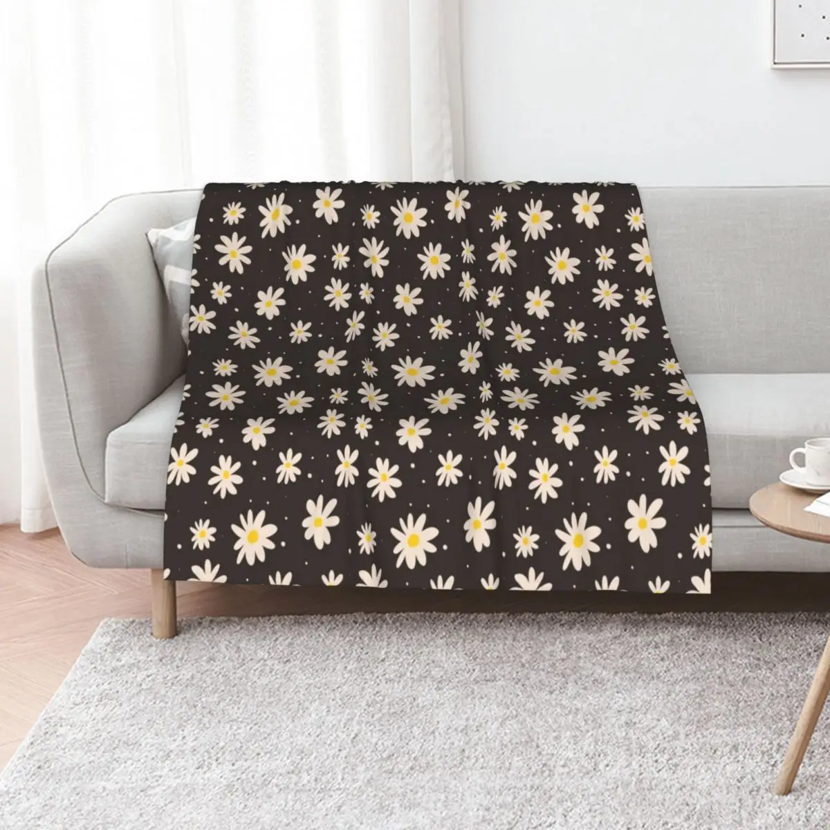 Daisy Grunge Throw Blanket Decorative Throw Beach bed plaid Decorative Sofas Beautifuls Kid'S Blankets