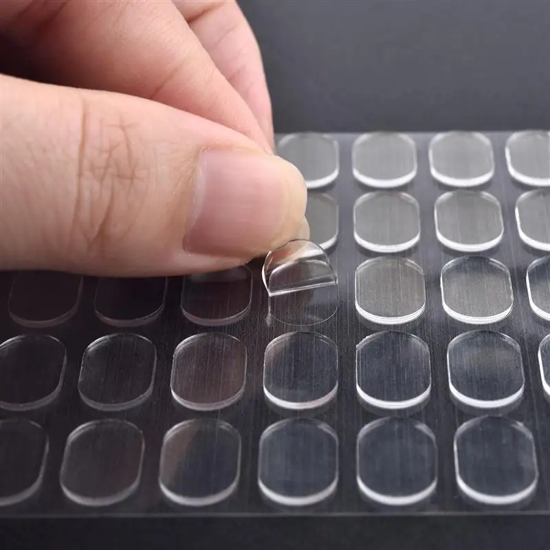 5pcs Double Sided Tape Adhesive Dots Poster Clear Glue Oval Tape No Traces Doll Foot Fixed Sticker Waterproof For DIY Craft