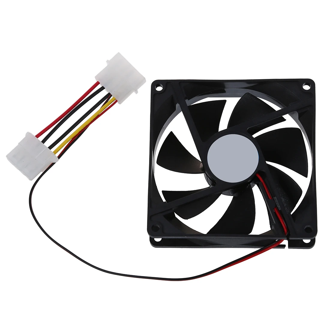 Ventilateur de refroidissement PC en plastique noir, DC 12V, 4 broches, 90mm x 90mm x 25mm