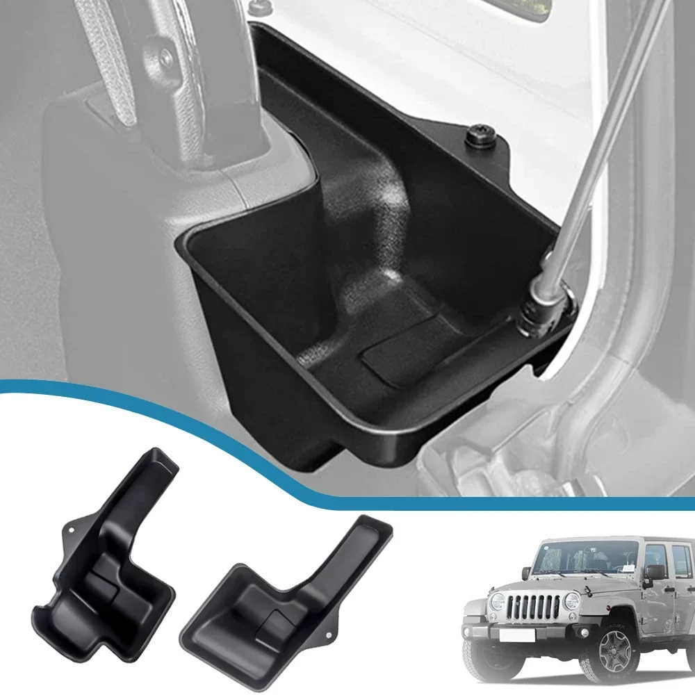 Car Rear Trunk Box Organizer Tray for Jeep Wrangler JL JLU Sahara Rubicon 4 Doors 2018-2023 Stowing Tidying Interior Accessories