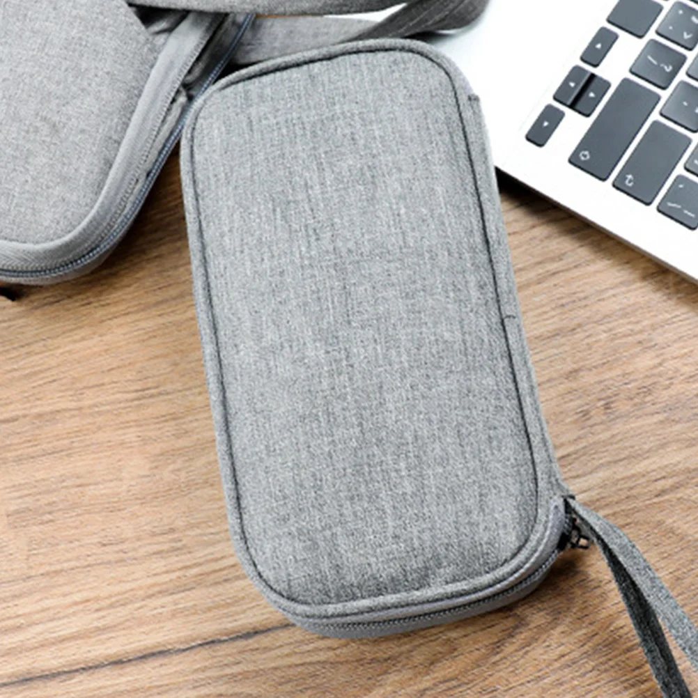 

Multi-function Data Cable Storage Bag Travel Electronic Power Bank Compartment Dustproof Lightweight Cord Organizer for Women