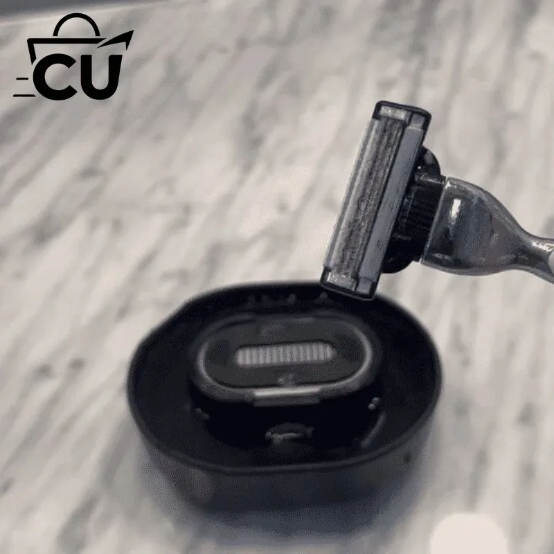 New Product Press Type Shaver Cleaner Razor Rinse Manual Shaver Cleaning Device Electric Razor Cleaning Station