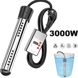 3000W EU 220V Electric Heater Boiler Water Heating Element Portable Immersion Suspension Bathroom Swimming Pool AU/EU/UK Plug