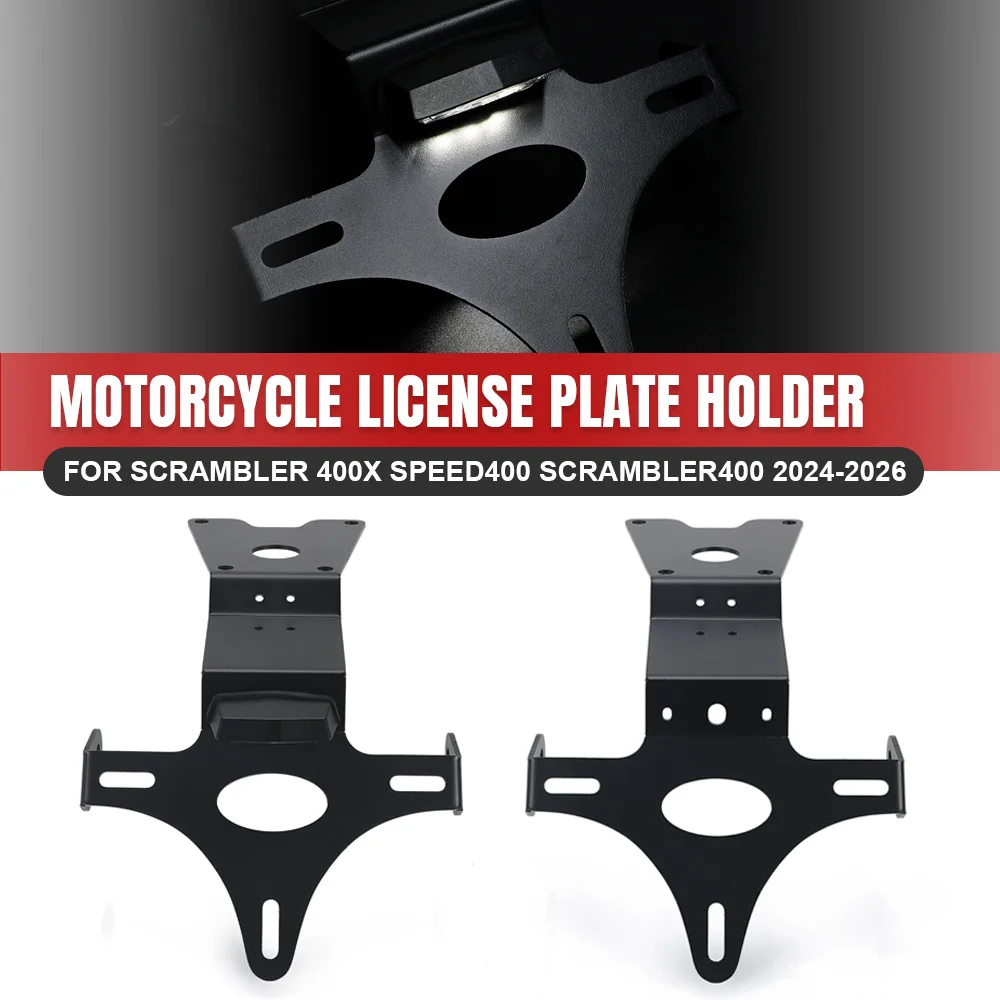 

Motorcycle Accessories FOR Scrambler 400X Speed400 Scrambler400 2024 2025 2026 Rear License Plate Holder Number Plate Bracket