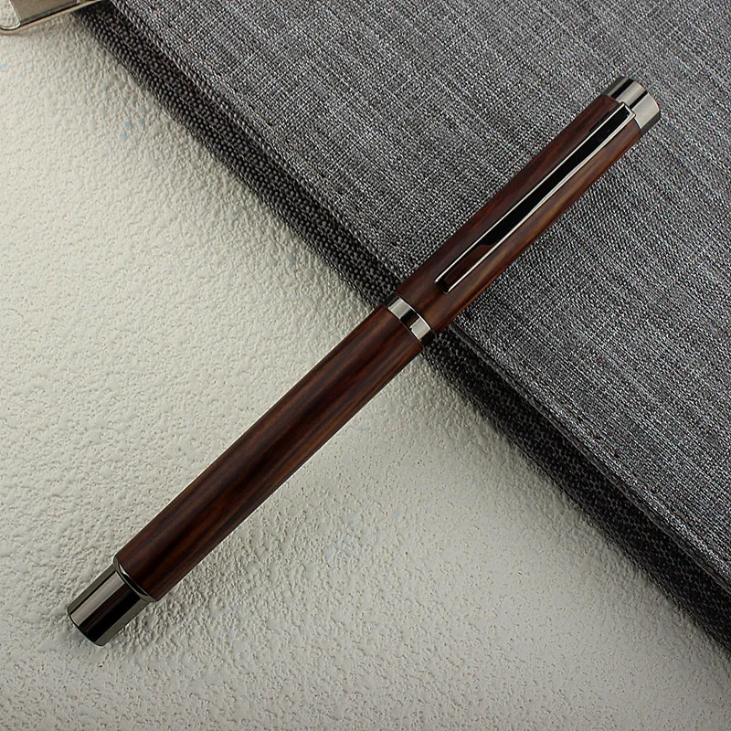 Retro 6036 Fountain Pen with Metal Gift 0.38mm EF/Bent 1.5mm Nib Writing Ink PenSchool Office Supplies Gift Ink Pens