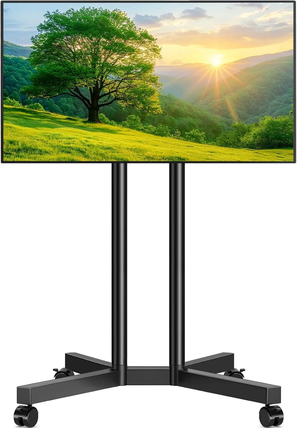 

Мобильная подставка для телевизора на колесах для телевизоров 32-70 дюймов, регулируемая по высоте, выдерживает до 40 кг, для гостиной, спальни, офиса