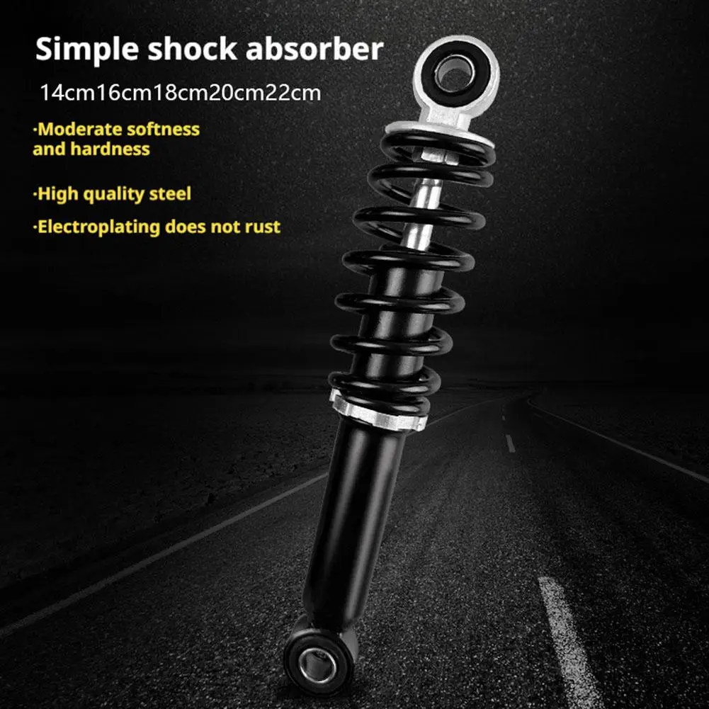 NEW 14/16/18/20/22cm Spring Shock Absorber E-Bike Motorcycle Scooter Absorber Motorcycle Rear Straight Suspension Shock Bum H2G1