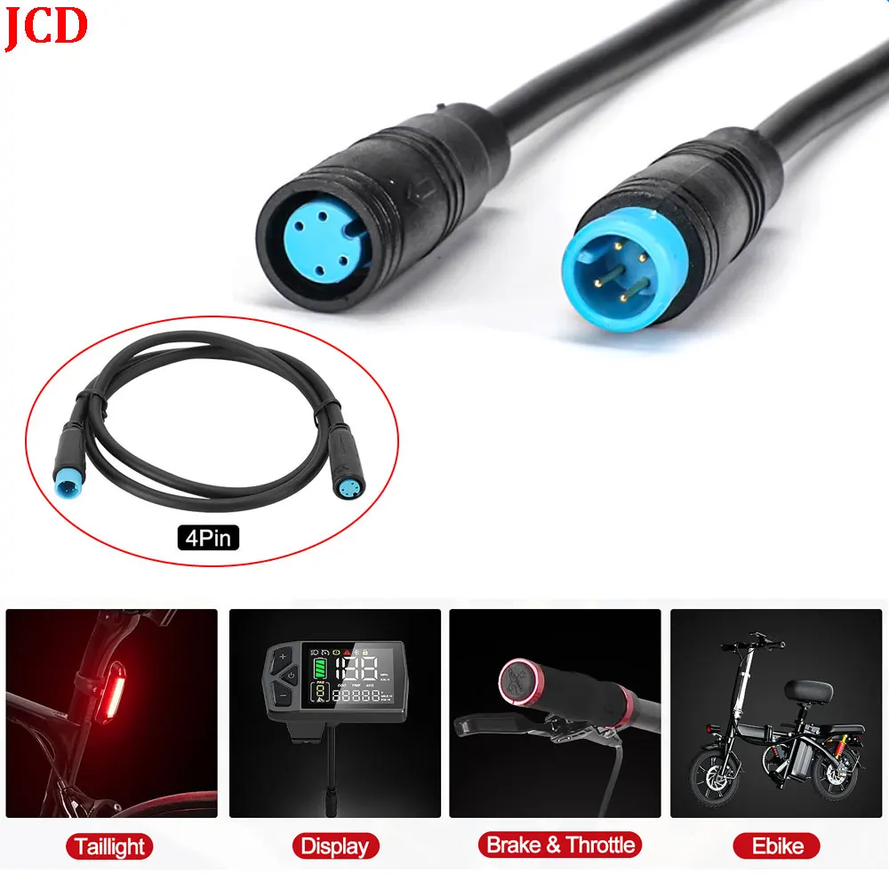 

M6 M8 2 3 4 5 6 Pin male to female Julet Electric Butt Plug Connector Wiring Line Scooter Brake Cable Pluger Signal Sensor 1M