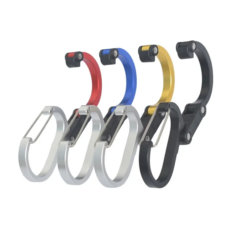 Multifunctional Hybrid Gear Clip Carabiner 360 Degree Rotating Hook Strong Buckle Camping Hiking Travel Backpack Outdoor Gadget