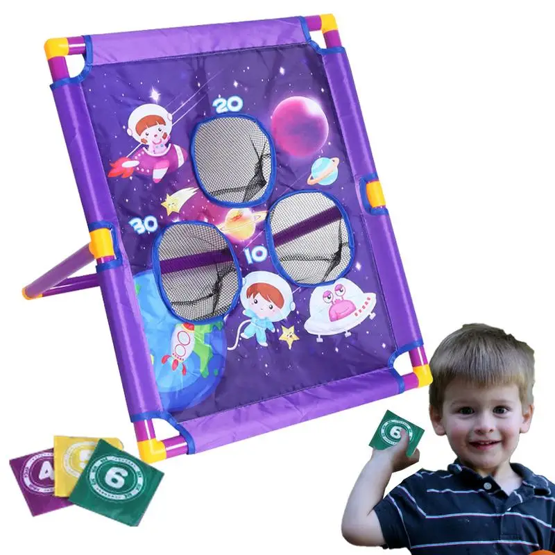 Bean Bag Toss Game Cornhole Game For Kids Toddler Kids Cornhole Colorful & Educational Fun Cornhole Bean Bag For Girls Boys