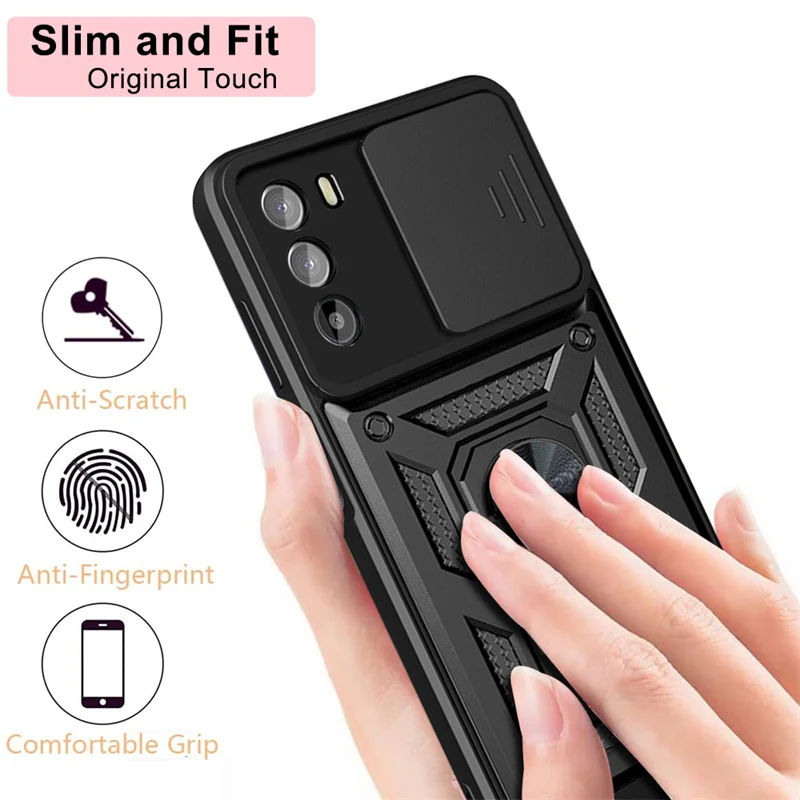 Slide Camera Lens Armor Case For Motorola G52 For Motorola Moto G62 G22 G32 G51 G71 G 5G 2022 Magnetic Holder Ring Protect Cover