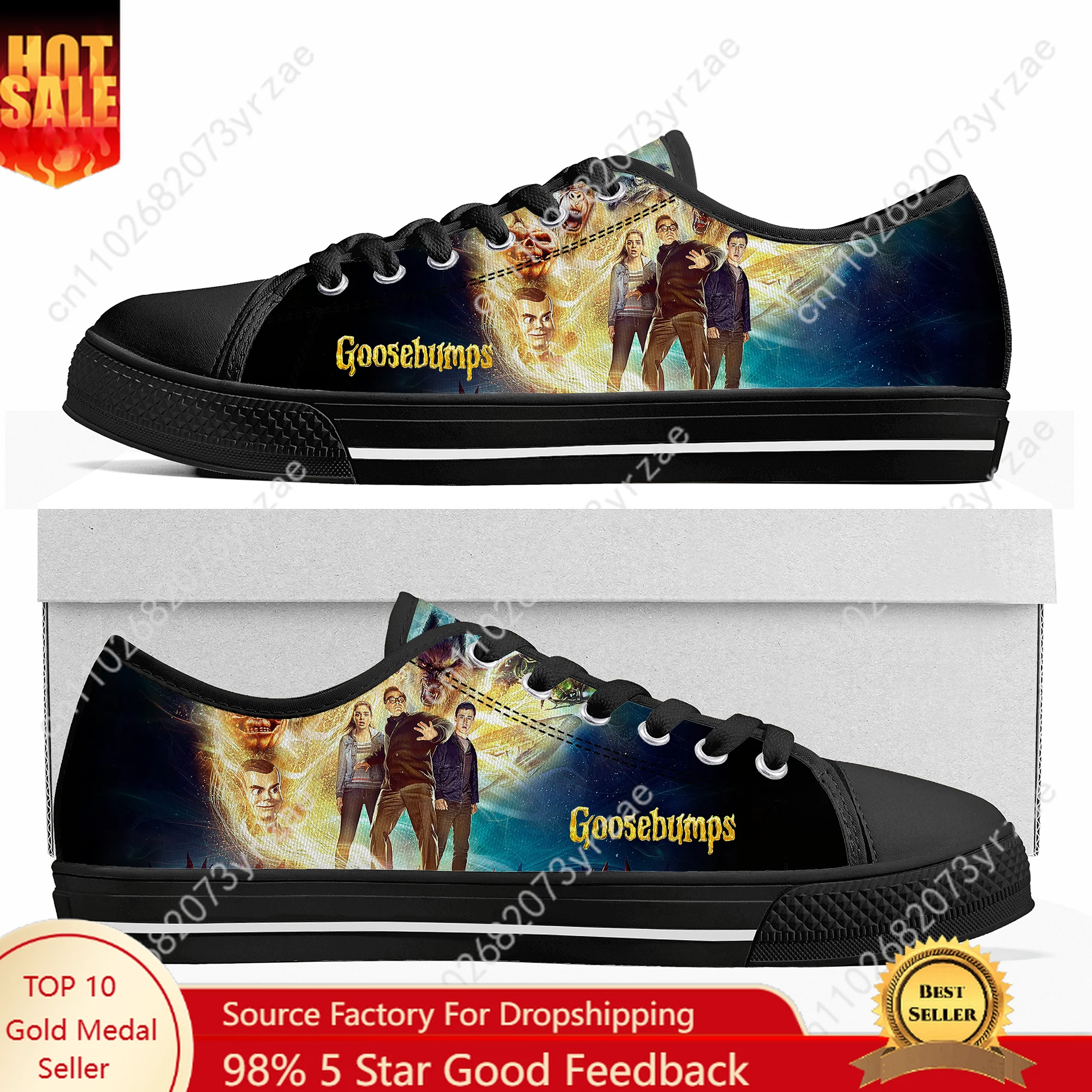 

Goosebumps Low Top High Quality Sneaker Mens Womens Teenager Canvas Sneaker Casual Fashion Patterns Light Shoe Custom Shoes